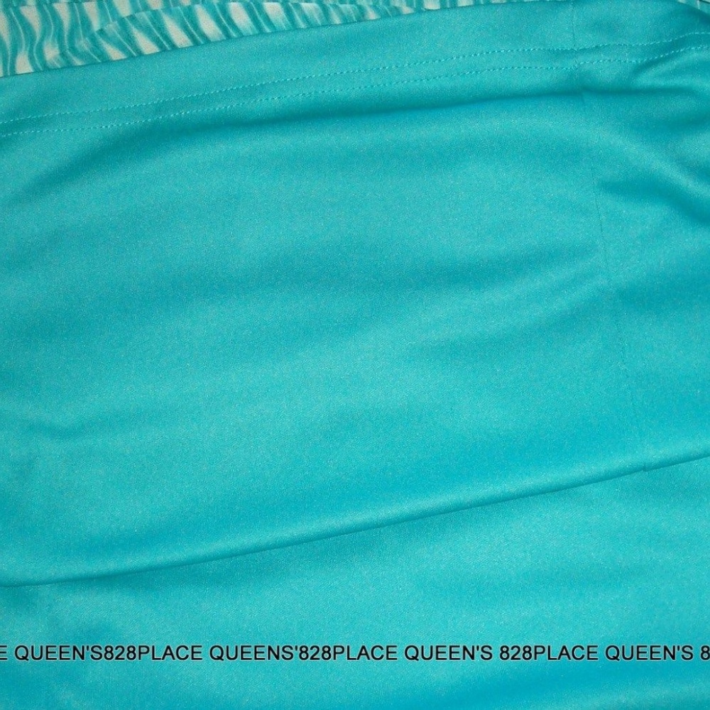 Calvin Klein 6 fit & flare Teal Spring Summer Dress - Picture 8 of 9